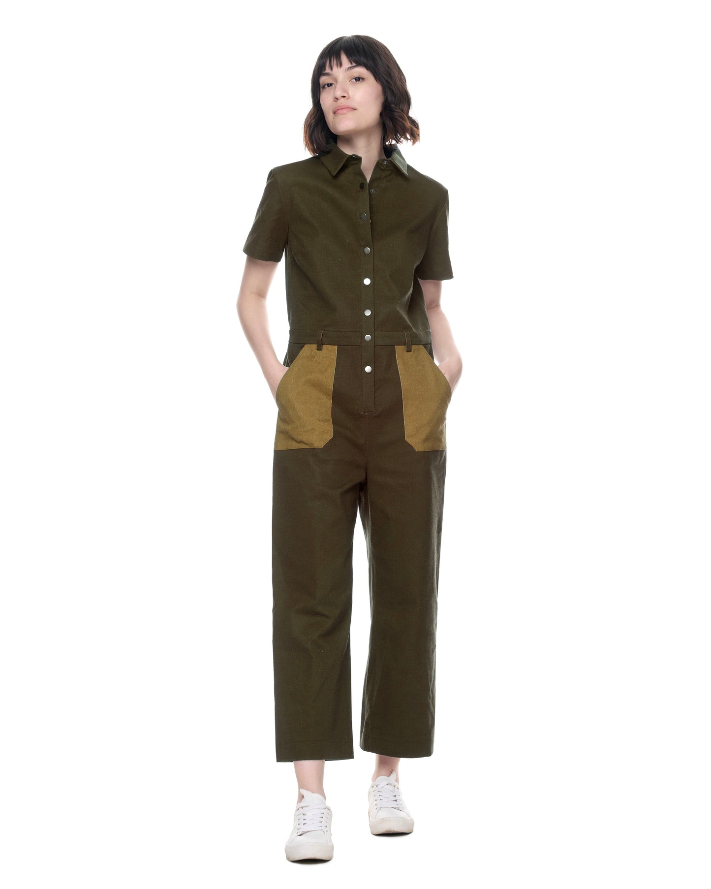 Heidi Jumpsuit | Speckled Garden Earth