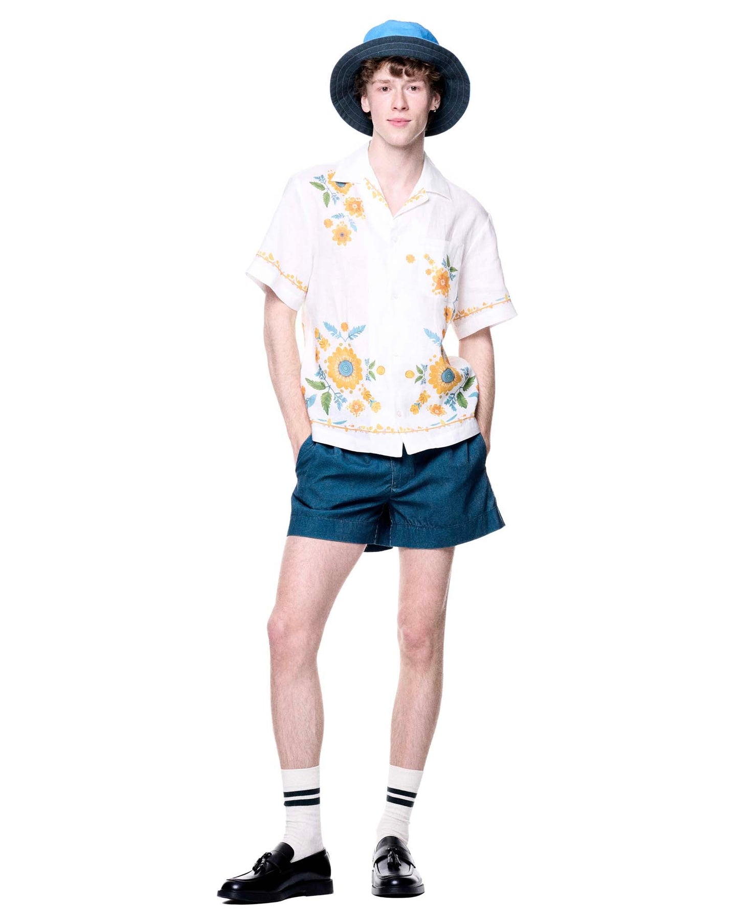 Daniel Camp Shirt | White Sunflower