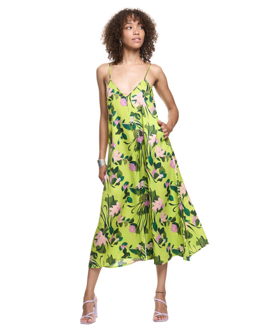 Anna Jumpsuit | Lime Beach Floral