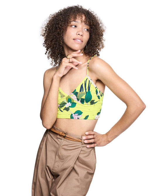 Bralette | Lime Beach Florals