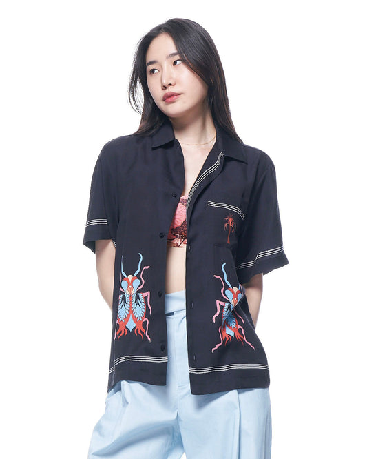 Daniel Camp Shirt | Black Scarab